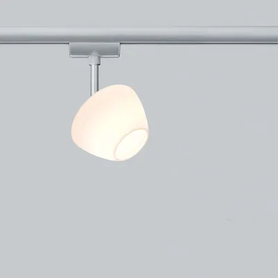 Produktbild von Paulmann URail Schienensystem Light&Easy Spot Zambaioni 1x40W GZ10 Chrom matt/Satin 230V Metall/Glas