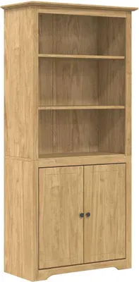 Image de vidaXL Étagère bibliothèque BODO, 3 niveaux, 82 x 40 x 173 cm, panneaux de particules