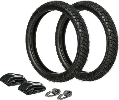 Produktbild von Set: 2x Winterreifen K66 Snowtex M+S Heidenau, 80/80-16 + 2x Schläuche + 2x Felgenband