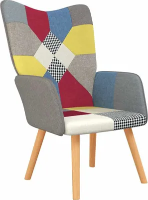 Immagine prodotto di vidaXL Poltrona relax tessuto patchwork