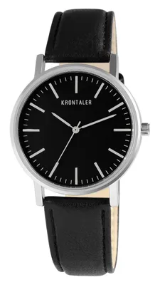 Produktbild von Armbanduhr Herren Business Uhr Lederarmband Männer Analog Quarzuhr Schwarz 5 ATM