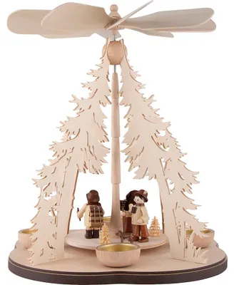 Produktbild von 1-stöckige Pyramide Waldarbeiter (30cm) von Kunstgewerbe Taulin