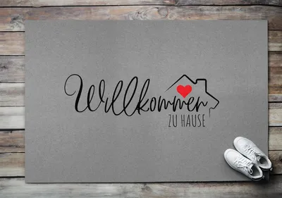 Produktbild von Fußmatte Aussen - Schuhmatte Haustür- Schmutzfangmatte Türvorleger - Outdoor Teppich Schmutzfänger - 150x100 cm - Willkommen