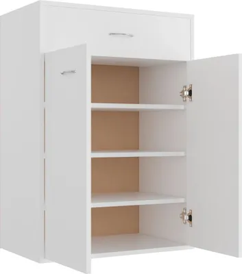 Produktbild von "Winterschlussverkauf "Schuhschrank/Flurschuhregal Skandinavisch - Schuhkommode - Weiß 60×35×84 cm Holzwerkstoff NeuMöbel 8085341