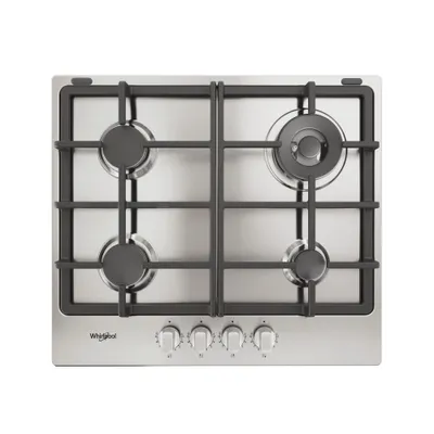 Obrázek produktu pro Whirlpool TGML 661 IX R, Nerezová ocel, Vestavěné, 58 cm, Plynový, Nerezová ocel, 4 zóna/zón