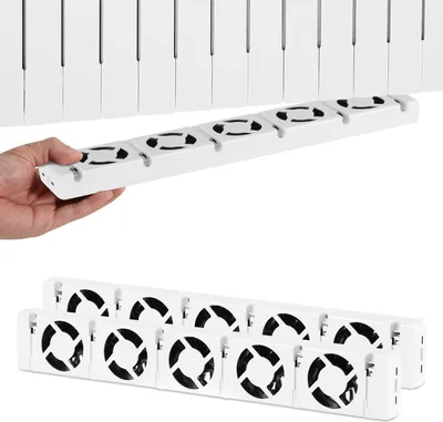 Produktbild von Ikodm Heizkörperverstärker 5-fach, 2er-Set, Thermostat 0–60 °C, Weiß