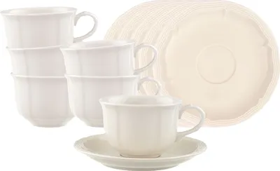 Produktbild von Villeroy & Boch Manoir Teetasse mit Untertasse 130 ml 6er Set