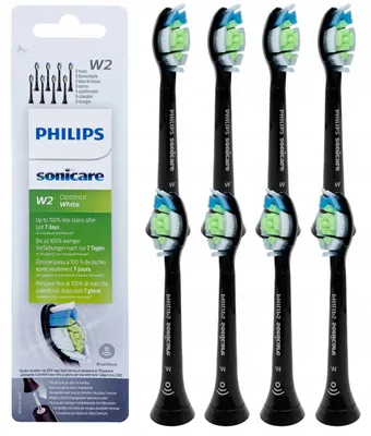 Produktbild von Philips Diamond Clean Spitze Schwarz HX6062/13, 8 Stück