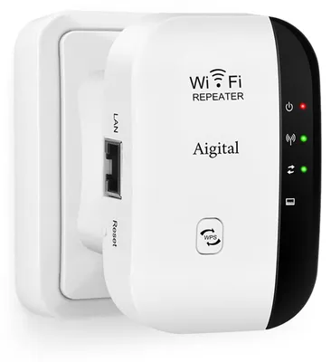 Image de Répéteur wifi Répéteur Wi-Fi - 300 Mbps - Bande unique 2,4 GHz - Port LAN - WPS