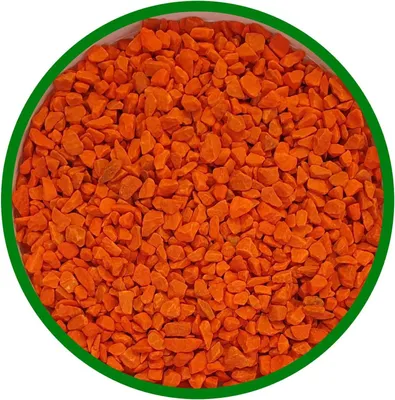 Image de Pierres décoratives - Galets pour jardin - Aménagement paysager - Couleurs non toxiques - 9/13 mm - Orange