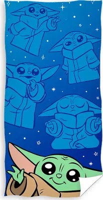 Produktbild von Babyhandtuch Star Wars Baby Yoda Galaxie Grog