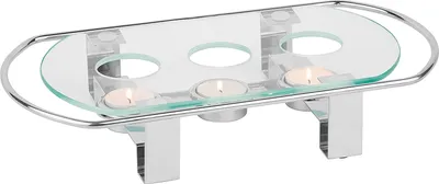 Immagine prodotto di APS Speisenwärmer 3 flammig Glasplatte 34x18x6cm 35065