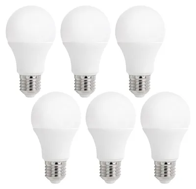 Imagen del producto de 6X Lámpara LED Forma Bombilla A60 17W = 140W E27 Mate 2400lm Blanco Cálido 2700K