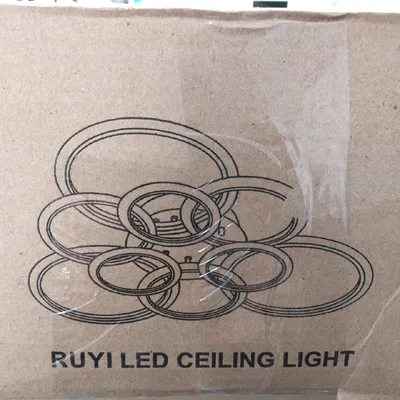 Obrázek produktu pro RUYI Moderní stropní svítidlo LED s možností stmívání, dálkovým ovládáním, 9 kruhy, 120 W