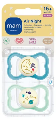 Obrázek produktu pro Air Night Silikon 16+ „Měsíc/Vesmír“ 2 ks