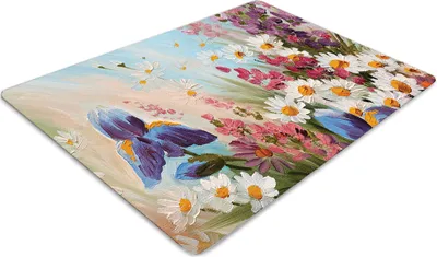 Obrázok produktu pre Podlahová ochranná podložka - Ochranná podložka pod stoličku - Podlahová podložka - 120x90 cm - Pevná lúka.