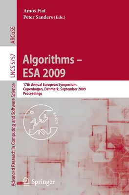Obrázek produktu pro Algorithms - ESA 2009