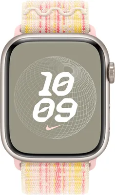 Obrázek produktu pro Nramek Nike Sport Loop pro Apple Watch Series 1 a 11 / SE / Ultra (44/45/46/49 mm)  Starlight & Pink