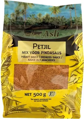 Produktbild von Asli Petjil Erdnuss Sauce 500g | Mix für Saté-Sauce | Sateé Sauce Mix | Satay Peanut Sauce
