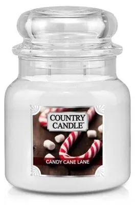 Zdjęcie produktu dla Świeca zapachowa "Country Candle Candy Cane Lane", średnia, dwupłomykowa (453 g)