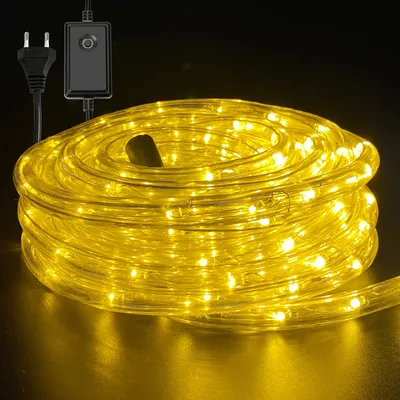 Image de Guirlande lumineuse LED SWANEW pour l'extérieur et l'intérieur, avec 240 LED, pour Noël et la décoration, blanc chaud, 10 m