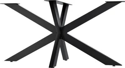 Produktbild von CLP Tischbeine Biloxi aus Stahl in Sternform schwarz Größe 150x78 cm Größe 150x78 cm