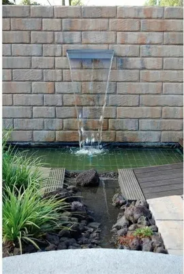 Immagine prodotto di Niagara 60 stainless steel water feature with LED lighting for garden pond - UBBINK