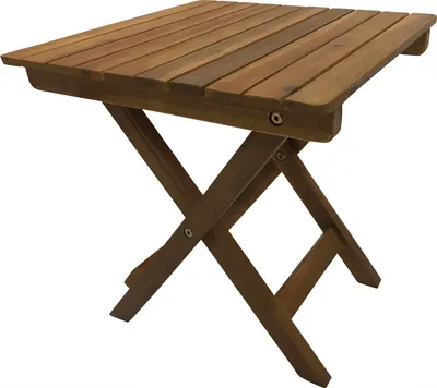 Produktbild von Klapptisch Beistelltisch 38x38x45cm Akazienholz, Oberfläche geölt