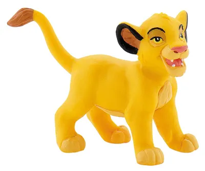 Produktbild von Bullyland Disney Der König der Löwen Simba-Figur, Sammelfigur, Gelb, 7 cm, PVC, von Hand bemalt, ab 3 Jahren