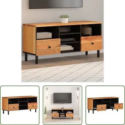 Produktbild von The Living Store TV-Schrank 100x33x46 cm Massivholz Akazie