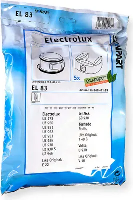 Obrázok produktu pre SCANPART 2686041183, Vrecko na prach, Hnedá, 2 L, Electrolux, 5 kusov