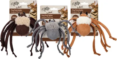 Produktbild von AFP Katzenspielzeug Lambswool Ping Pong Spinne