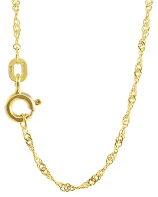 Produktbild von Goldkette Singapurkette Länge 45cm - Breite 1,2mm - 585-14 Karat Gold