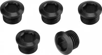Produktbild von Rotor Cx1 Allen 6 Kettenblattschraubensatz 5 Einheiten Schwarz Schwarz One Size