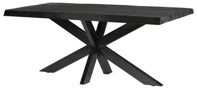 Produktbild von Livingfurn - Esstisch Norris Tree - 200x100x76 cm - Mangoholz / beschichteter Stahl