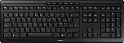 Produktbild von Cherry Stream Wireless - Volle Größe (100%) - Verkabelt & Kabellos - RF kabellos + USB - AZERTY - Schwarz