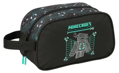 Produktbild von Safta Minecraft Screen 5l 26x12x15 Cm Kulturbeutel Schwarz Kinder Schwarz One Size