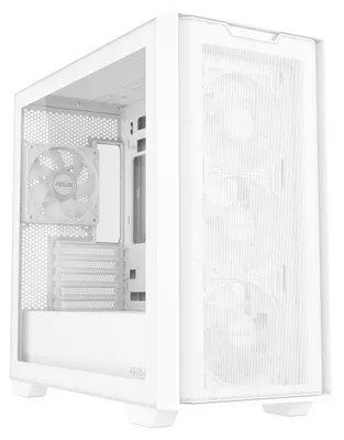 Produktbild von ASUS A21 PLUS, Micro Tower, PC, Weiß, micro ATX, Mini-ITX, Gaming, Multi