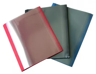 Produktbild von 30x Olympia Thermobindemappen A4, 3mm für 30 Blatt, blau, schwarz, rot