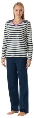 Image de Schiesser pyjama longue casual essentials seasalt femme