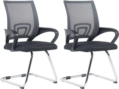 Obrázek produktu pro sada 2 houpacích křesel - Židle Wiebel - Ergonomický komfort | Barva: šedá