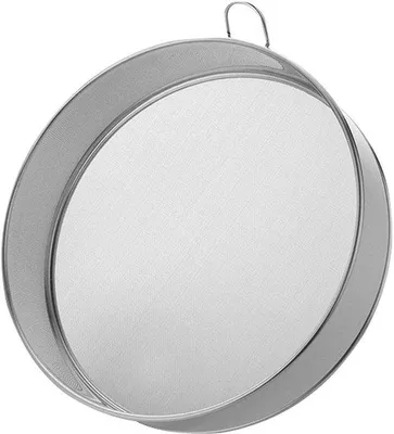 Productafbeelding van Ibenzoa® Fijnmazig keukensieve van roestvrij staal 304 – 80 mazen, Ø 20,3 cm x 5 cm, ideaal voor bloem, bakpoeder, cacao en poedersuiker, met ophangoog