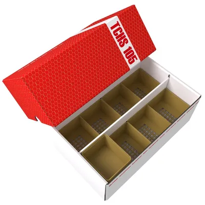 Image de Boîte de rangement TCHS105 pour 1350 cartes et accessoires de jeux, finition dorée