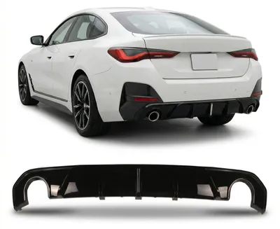 Productafbeelding van Achterdiffusor, zwart, glanzend, geschikt voor BMW 4-serie G26 vanaf 2021