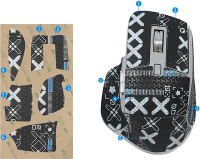 Produktbild von INF Enhanced Grip Mouse Aufkleber für Logitech MX Master 3s