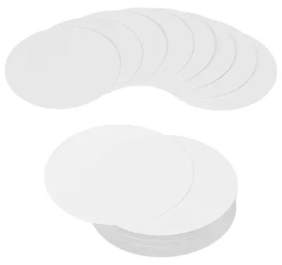 Produktbild von Runder Karton - 72 Blatt - Zum Basteln und als Untersetzer - Weiß - Ø 10 cm