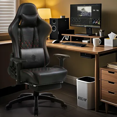 Obrázek produktu pro Ergonomická herní židle - kancelářská židle - židle pro počítač - závodní židle - 4D nastavitelné područky