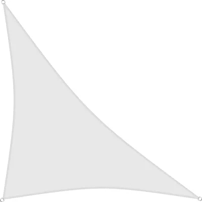 Produktbild von sunprotect 83285 Professional Sonnensegel, 3,6 x 3,6 x 5 m, 90° Grad Dreieck, wind- & wasserdurchlässig, weiß