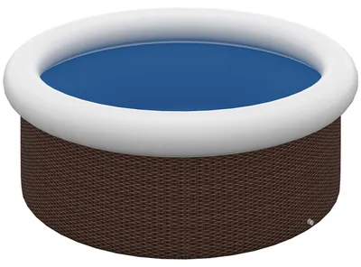 Produktbild von Aufblasbarer Pool, für 5 Personen, schneller Aufbau, robustes Material, braun, Ø300 x 76H cm