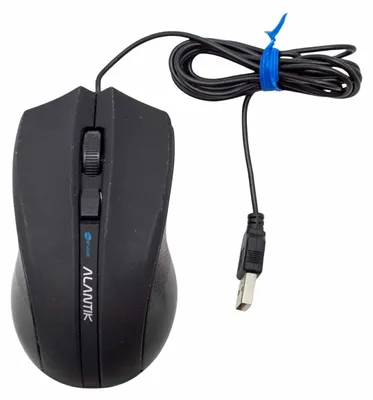 Immagine prodotto di Mouse Cablato Con Filo Economicoergonomico Usb Leggero 1600dpi Nero Computer